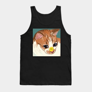 cheap cat Tank Top